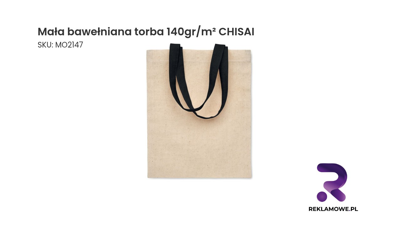 Mała bawełniana torba 140g/m² CHISAI