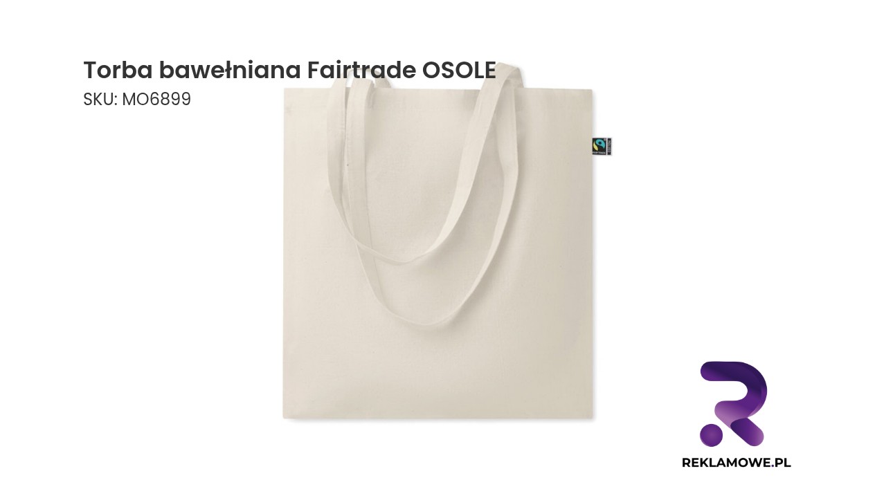 Torba bawełniana Fairtrade OSOLE na zakupy