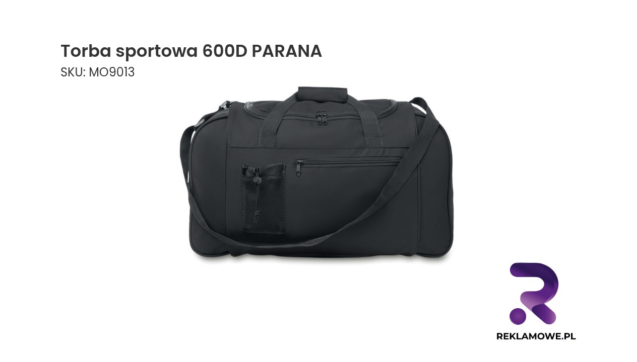 Torba sportowa 600D PARANA w kolorze ciemnoszarym