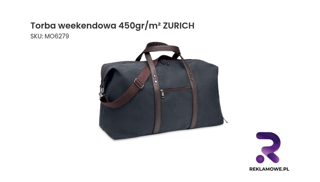 Torba weekendowa o gramaturze 450 gr/m² model ZURICH