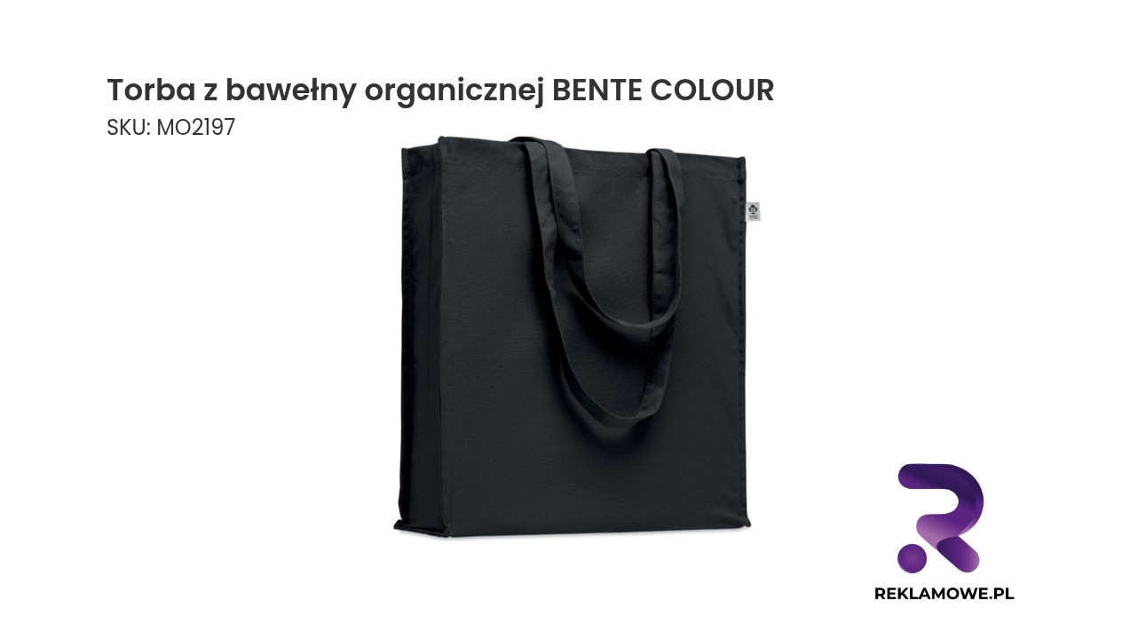 Torba z bawełny organicznej BENTE COLOUR w różnych kolorach