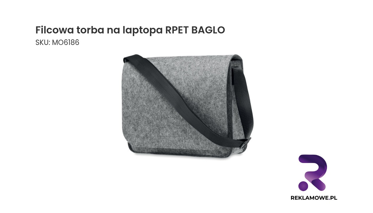 Filcowa torba na laptopa RPET BAGLO Elegancka filcowa torba na laptopa RPET BAGLO