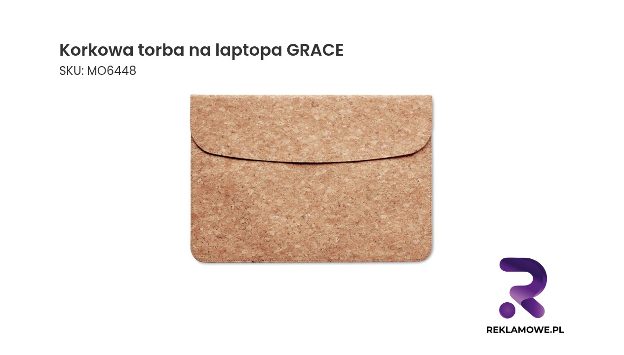 Ekologiczna torba na laptopa z korka model GRACE