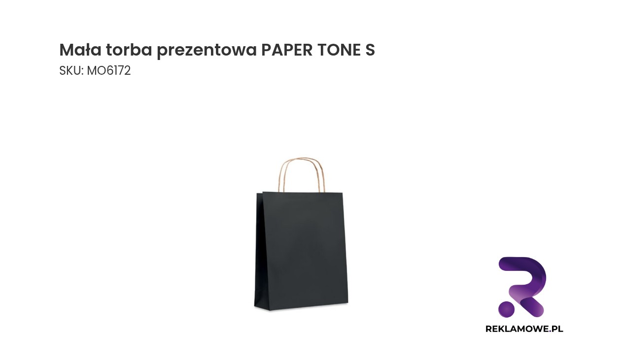 Mała torba prezentowa Paper Tone S w kolorze naturalnym