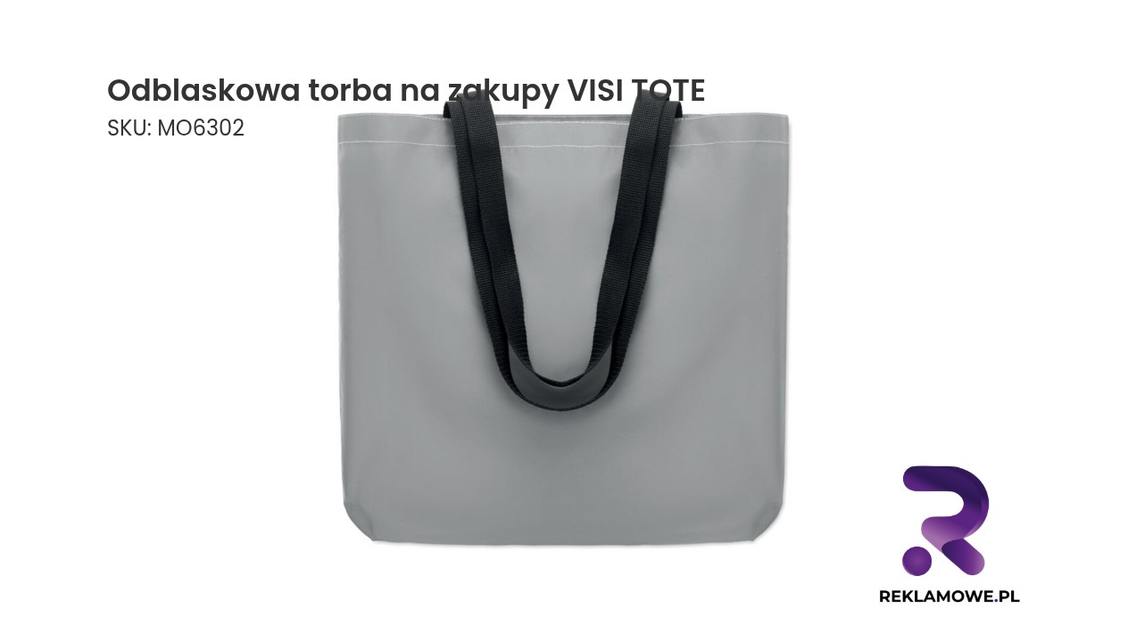 Odblaskowa torba na zakupy VISI TOTE – praktyczna torba zakupowa zwiększająca widoczność