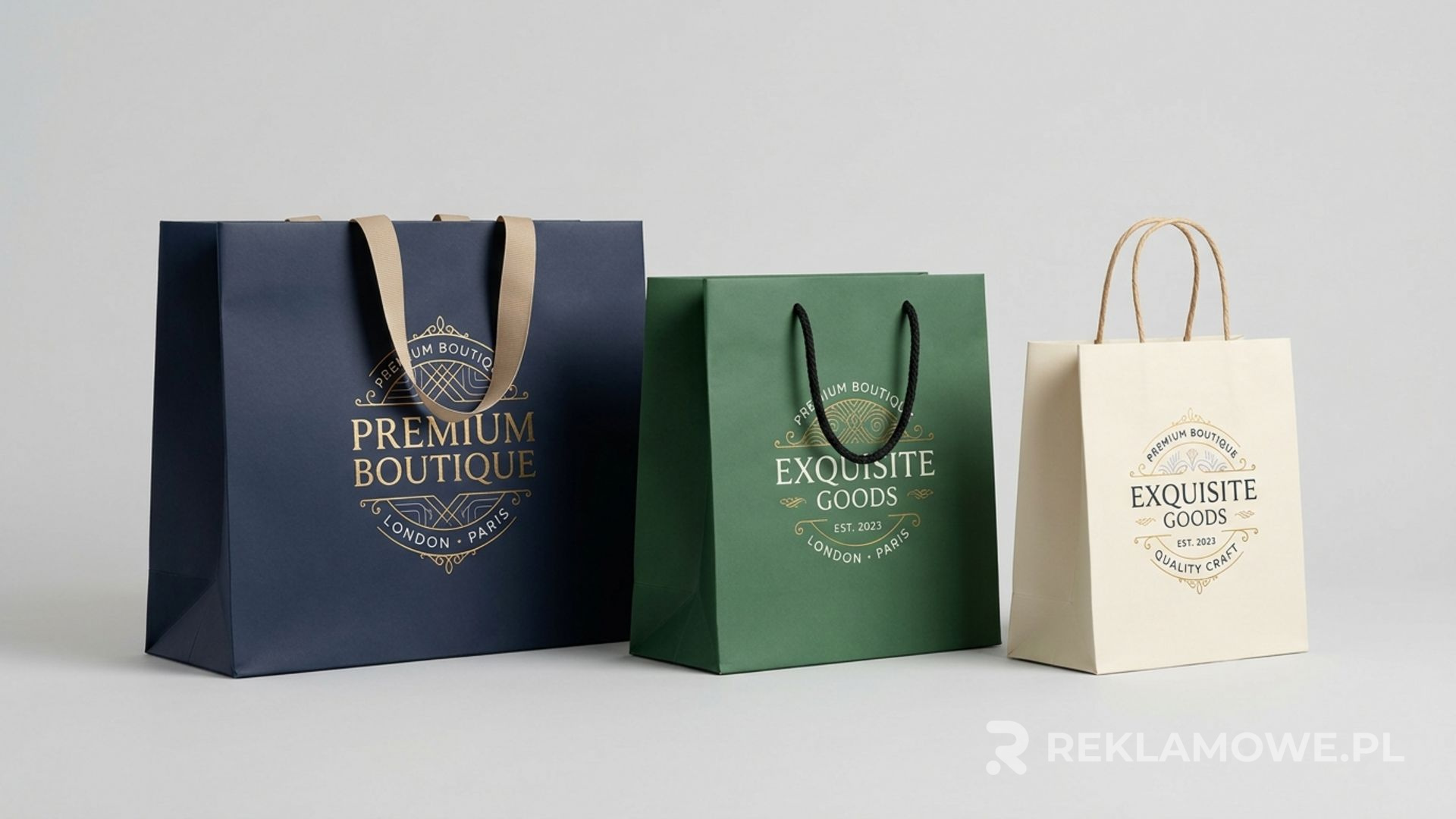 Papierowa torba reklamowa z uchwytem łącząca funkcjonalność i estetykę