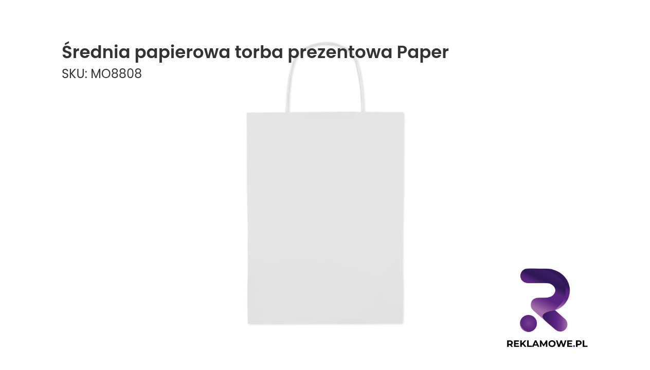 Średnia papierowa torba prezentowa Paper Medium 150 g/m² Średnia papierowa torba prezentowa Paper