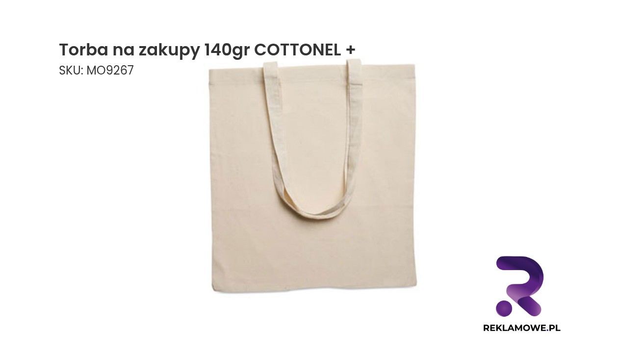Bawełniana torba na zakupy COTTONEL, 140 gr