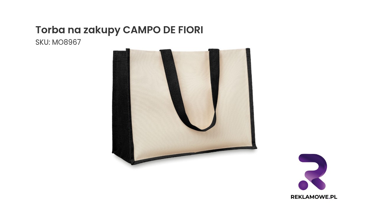 Torba na zakupy CAMPO DE FIORI Torba na zakupy CAMPO DE FIORI – stylowa i praktyczna torba wielokrotnego użytku