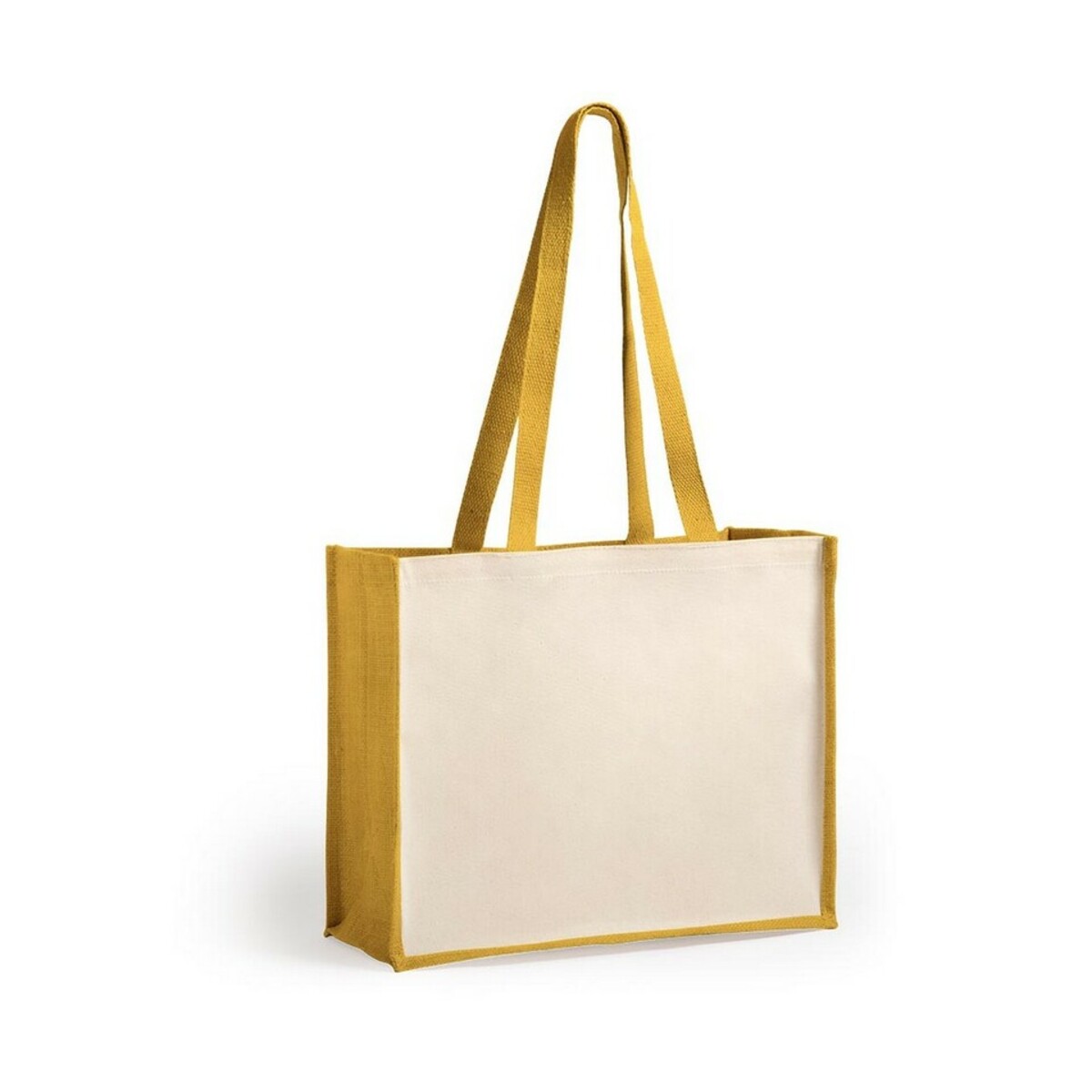 Torba z laminowanej juty na zakupy, element z laminowanej bawełny V8184-00_AAA01