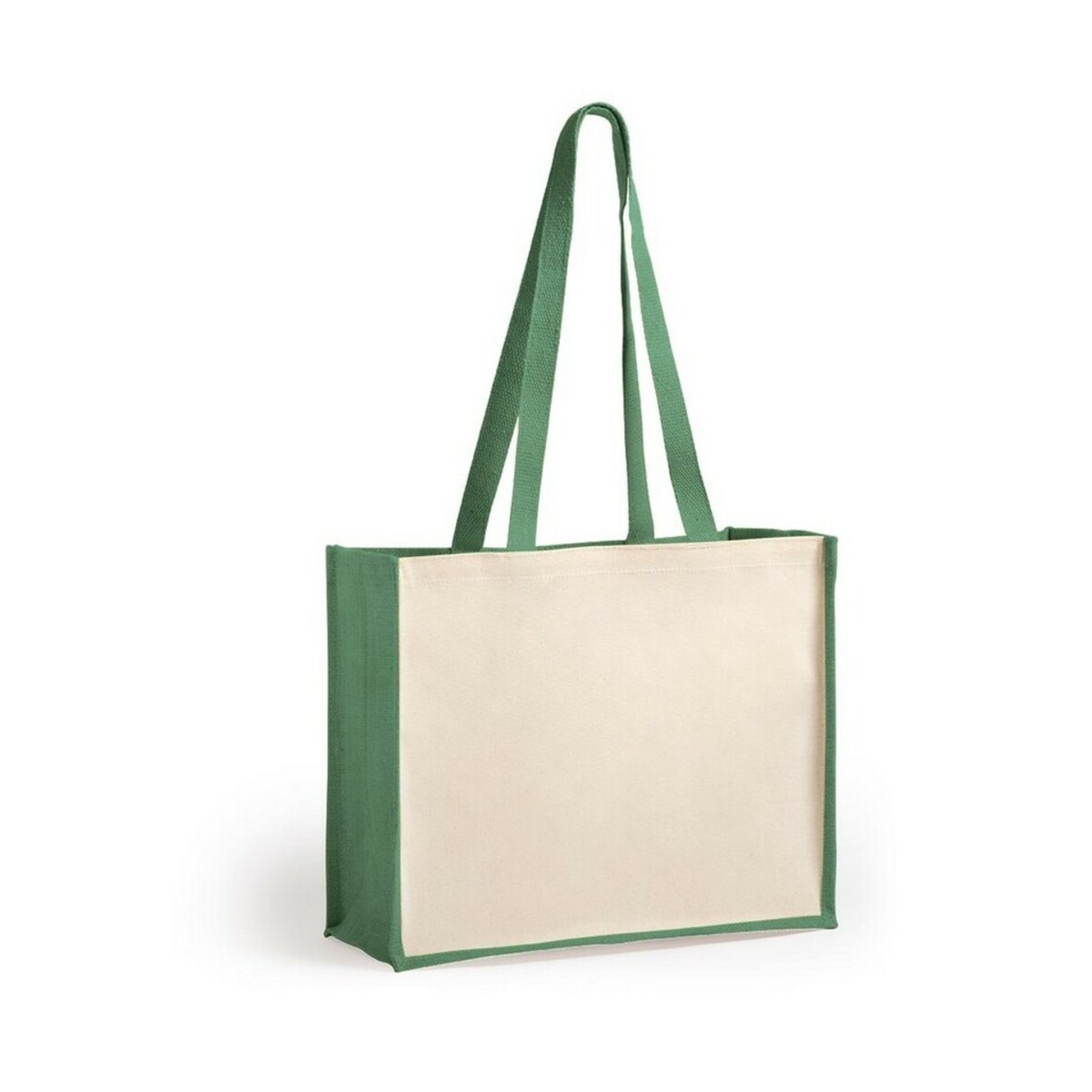 Torba z laminowanej juty na zakupy, element z laminowanej bawełny V8184-00_AAA01