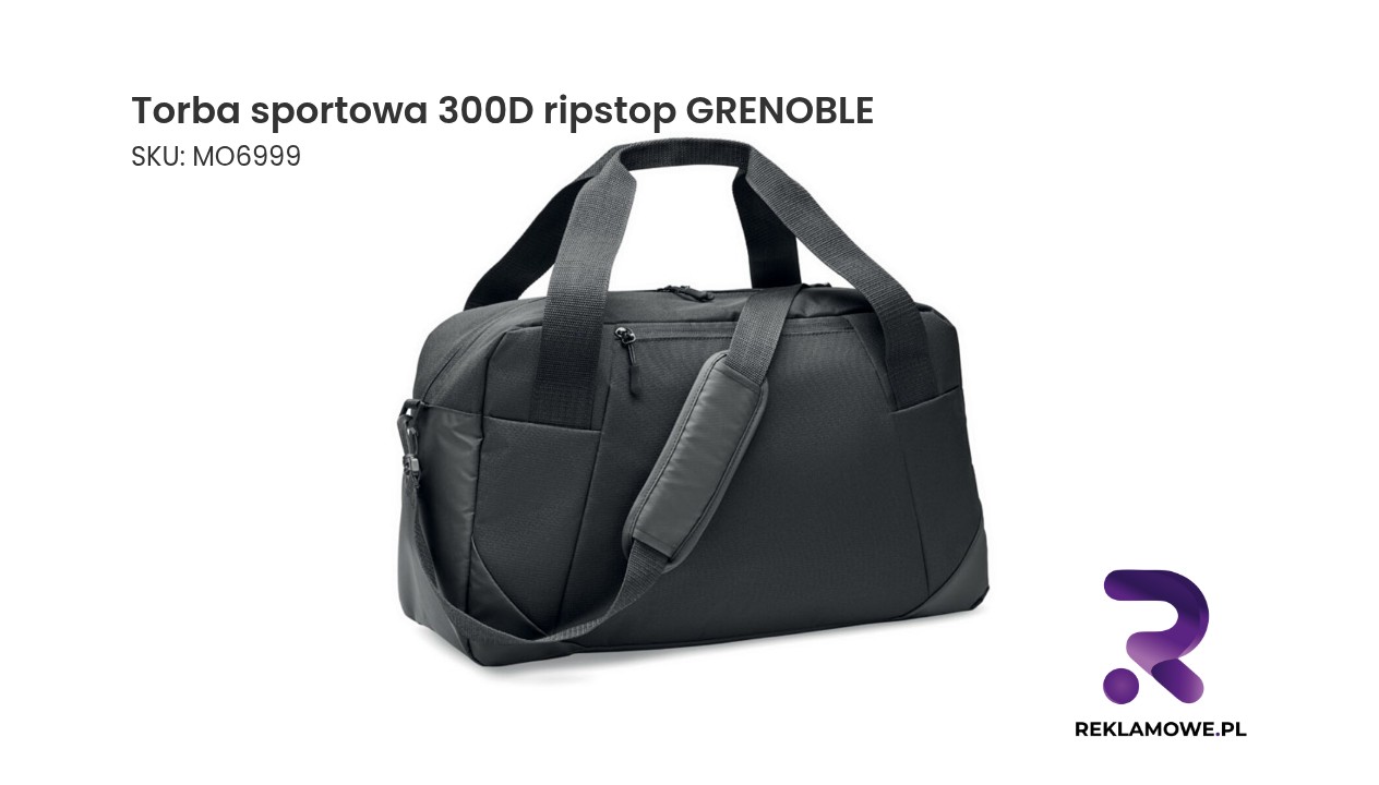Torba sportowa 300D ripstop GRENOBLE - wytrzymała torba na trening i podróż