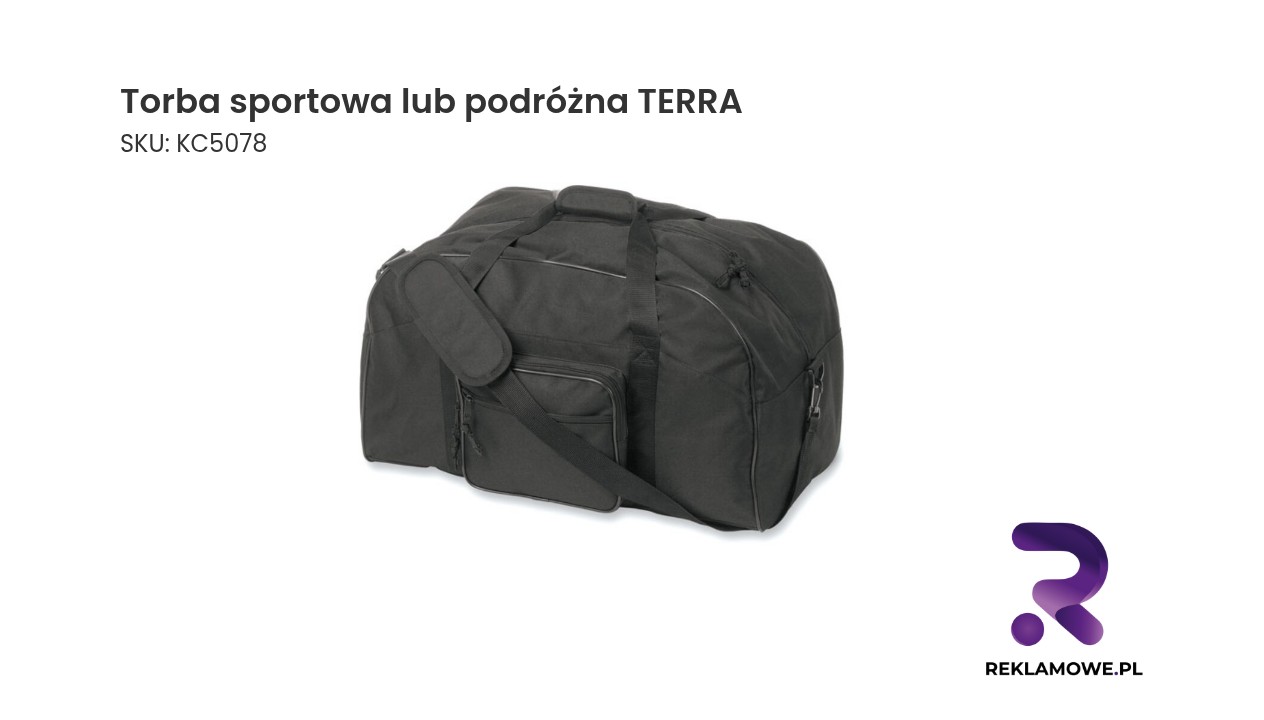 Torba sportowa lub podróżna TERRA Torba sportowa lub podróżna TERRA – pojemna i wygodna torba na trening oraz wyjazd