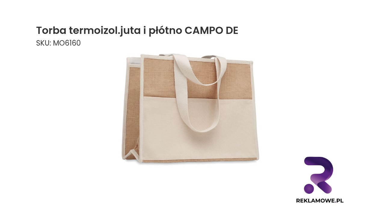 Torba termoizolacyjna z juty i płótna CAMPO DE