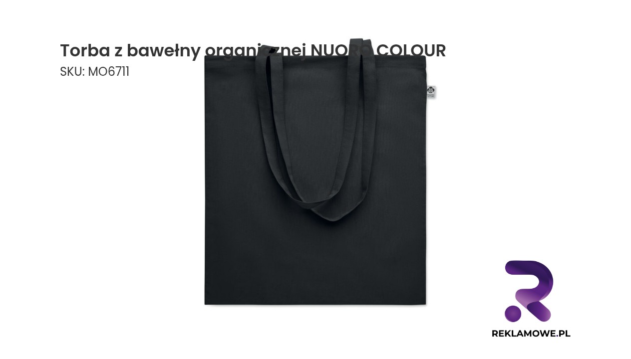 Torba z bawełny organicznej Nuoro Colour w różnych kolorach